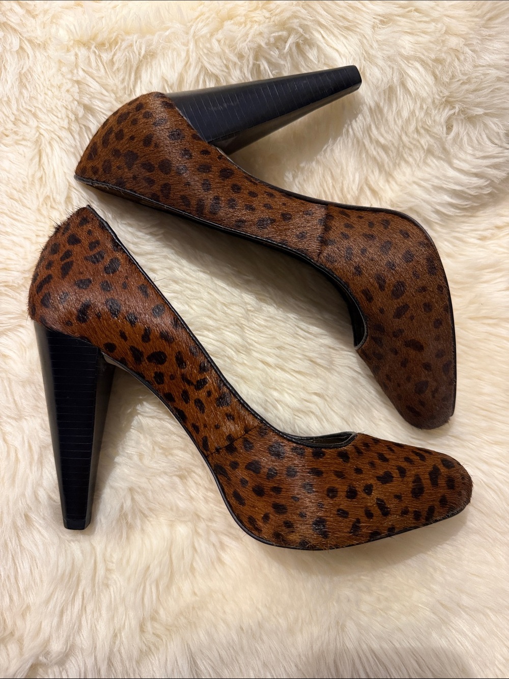 Banana Republic Animal Print Brown High Heel Pumps - Women Shoes